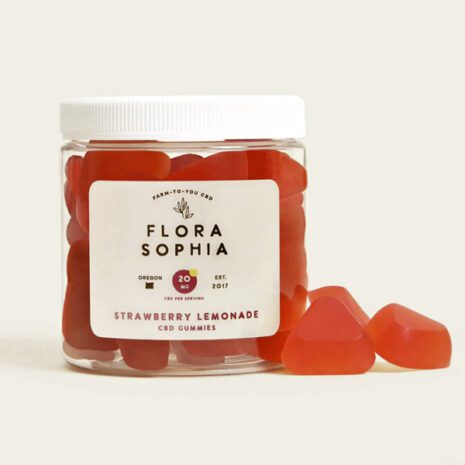 Flora Sophia CBD Gummies - Strawberry Lemonade