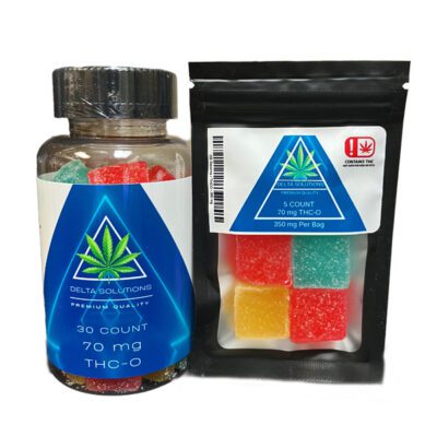 Delta Solutions THCO Gummy Squares 70mg Group