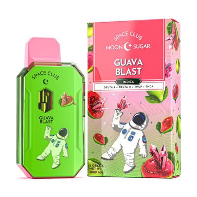 space club moon sugar 3g disposable guava blast
